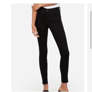 Express high waisted skinny jeans